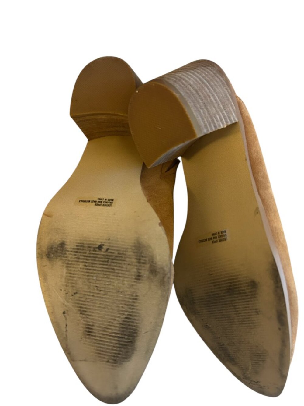 Dolce Vita Tan Suede Heeled Mules - Picture 7 of 8